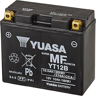 YT12B 12V 210 CCA Maintenance Free AGM VRLA Motorbike Battery