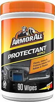 Armor All Original Protectant Wipes, Car Interior Cleaner Wipes with UV Protection to Fight Cracking & Fading, 90 Count