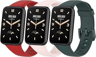 SenMore 3 Replacement Strap for Xiaomi Band 7 Pro Smart Watch, Soft Silicone Straps, Sports Watchband for Miband 7Pro, Quick Release, Comfortable and Waterproof Watch Replacement Bands