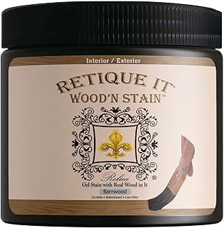 Wood'n Stain - Liquid Wood Gel Stain Interior/Exterior (16 oz (Pint), 45 Barn Wood)