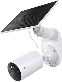TP-Link SolarCam C402 Kit, Outdoor Battery Camera w/Solar Panel, Wireless, 1080P, Free Person/Vehicle Detection, SD/Cloud Storage, Color Night Vision, No Hub Needed, Works w/Alexa & Google Home