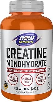 NOW Sports Nutrition, Creatine Monohydrate Powder, Mass Building*/Energy Production*, 8-Ounce