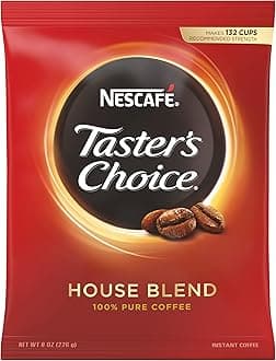 Nescafe Instant Coffee, Taster's Choice Light Roast House Blend, 8 oz Bulk Pouch