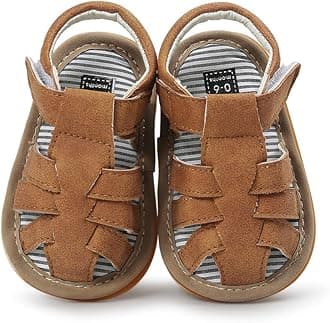 Baby Boys Girls Sandals Rubber Sole Outdoor First Walker Toddler Girls Boys Summer Shoes