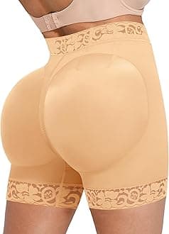 SHAPELLX Butt Lifting Shapewear For Women Tummy Control Faja Shaping Shorts Thigh Slimming Panties Mid Waisted Shaper