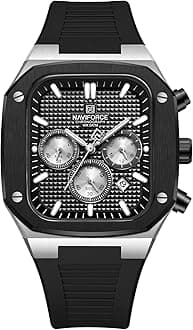 Men's Quartz Watch with Automatic Date and Week Indication - Analogue Wrist Watch