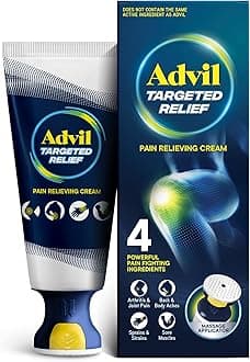 Targeted Relief Pain Relieving Cream with Massage Applicator, Up to 8 Hours of Powerful Relief of Minor Arthritis Pain, Joint Pain, Lower Back Pain and Muscle Pain, 2.5 oz