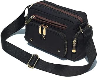 Women Fashion Tote Crossbody Handbags for Women Multi Pockets Shoulder Bag Nylon Travel Purse