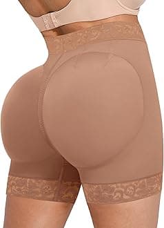 SHAPELLX Butt Lifting Shapewear For Women Tummy Control Faja Shaping Shorts Thigh Slimming Panties Mid Waisted Shaper