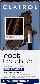 Clairol Root Touch-Up Temporary Concealing Powder, Dark Brown Hair Color, Pack of 1 - Packaging May Vary