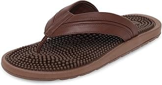 Kenkoh Premium Acupressure & Reflexology Massage Slippers For Men And Women Japanese Technology Flip Flops With Massaging Nodules Cushioning System & Orthotic Arch Support (Zori)