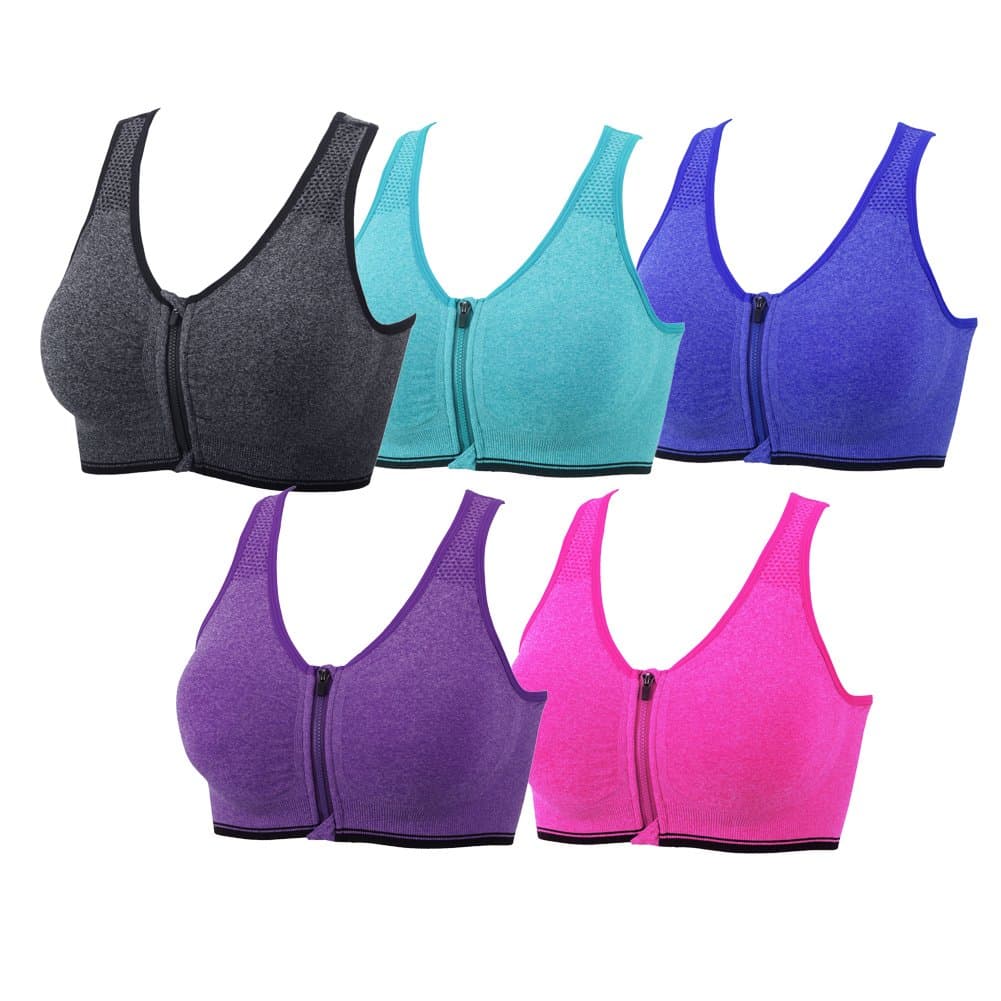 Medium Support and Removable Pad Tank Top Racerback Post Surgery Sports Bras for Women
