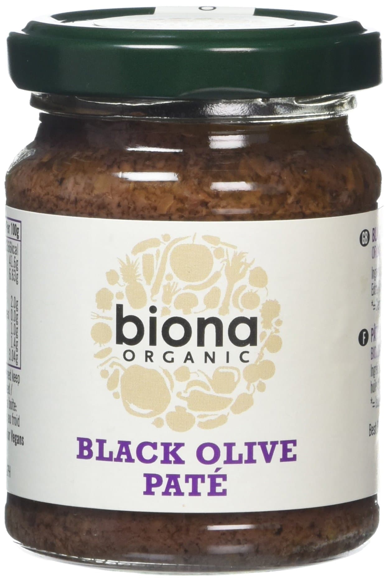 Biona Black Olive Pate, 6 X 120G