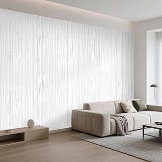 White Wallpaper Feature Embossed Mix Stripe Wallpaper Luxury Nordic Modern Wall Paper Free No Match Pattern for Girls Adults Living Room Bedroom Kitchen TV Background