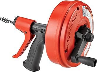 Ridgid 57043 Drain Cleaner, Power Spin+ / Red