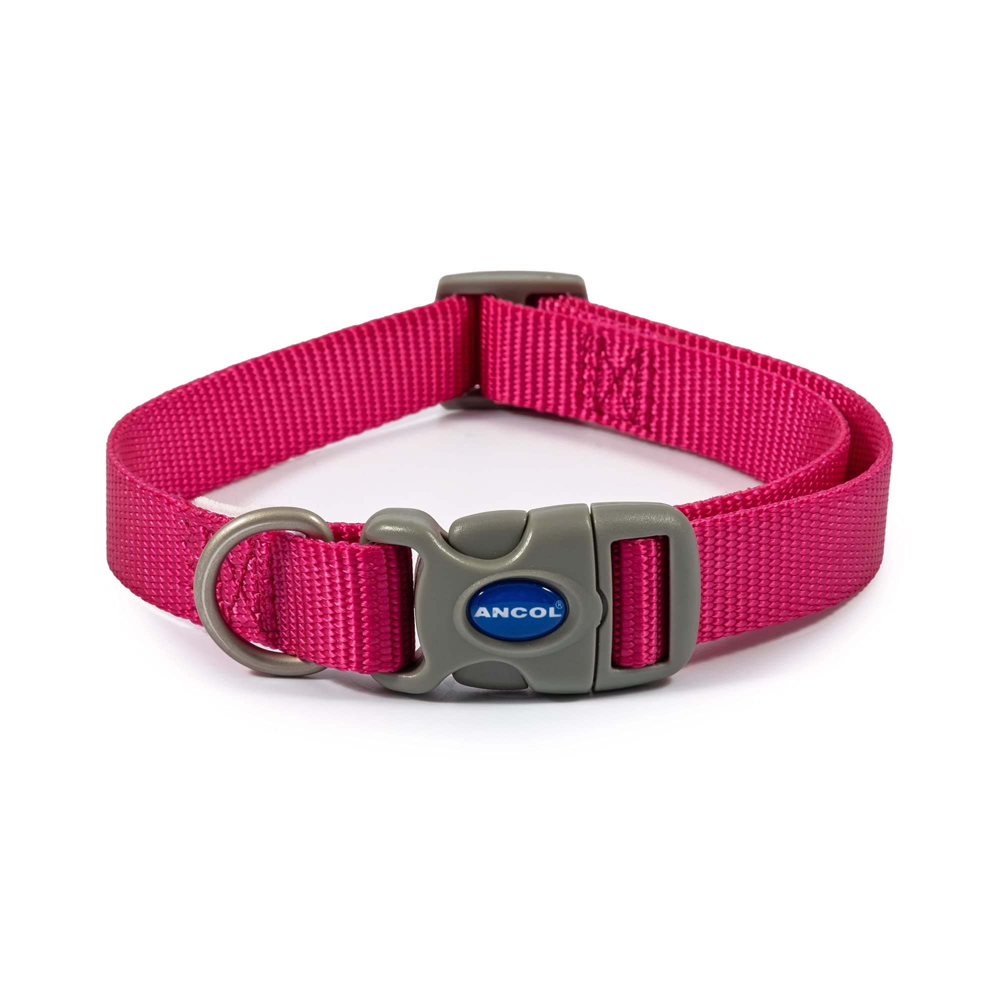 AncolViva Adjustable Collar Pink, Size 2-5/Medium, Fits neck 30-50cm, Quick Fit, Lightweight, Weather Proof
