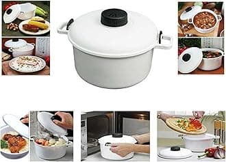 Microwave Pressure Cooker Easy Cook Micro Kitchen Compact Rice Vegetable