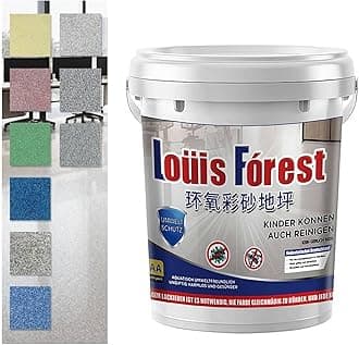 High-gloss Marble Effect Epoxy Floor Coating, Epoxy Floor Paint, Quick Drying Waterproof Water-based Epoxy Floor Paint, No-slip Garage Floor Paint, Concrete Floors Paints (colorful)