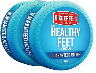 O'Keeffe's for Healthy Feet Foot Cream - 3.2 oz Jar (2 Pack) - Guaranteed Relief for Extremely Cracked, Dry Feet, Repairing Skincare, Instantly Boosts and Retains Moisture Levels
