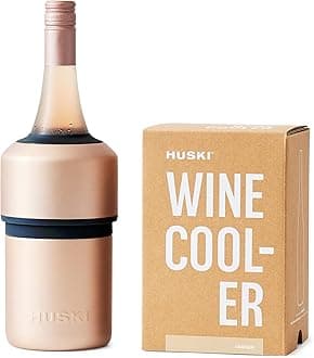Wine Cooler | Premium Iceless Wine Chiller | Keeps Wine Cold up to 6 Hours | Award Winning Design | New Wine Accessory | Fits Some Champagne Bottles | Perfect Gift for Wine Lovers (Champagne)