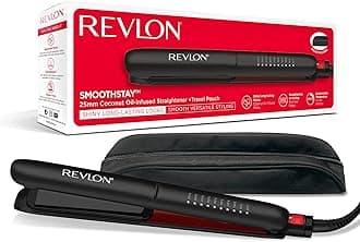 Revlon Smoothstay Coconut Oil-Infused Hair Straightener (25mm Triple-Coated C...