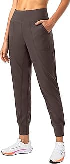 Soothfeel Women's Joggers with Zipper Pockets Petite/Regular/Tall High Waisted Athletic Workout Yoga Pants Joggers for Women