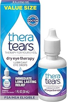 TheraTears Dry Eye Therapy Eye Drops for Dry Eyes, 1.0 Fl Oz