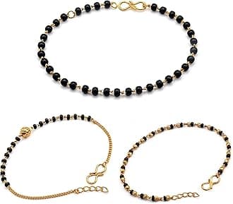 JHB Gold Plated Hand Bracelet Combo For Women