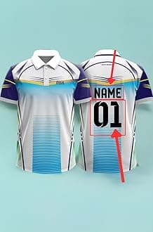 Dika Sports Custom Add Name and Number Jersey for Men Cricket t-Shirt | 2 Year to 5XL