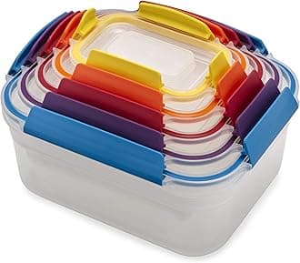 Plastic Food Storage Container Set with Lockable Airtight Leakproof Lids 10-piece 81098