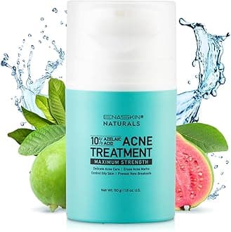 Acne Pimple Spot Treatment Cream: Cystic Hormonal Blackheads Blemish Breakouts for Face, Back and Body - 10% Azelaic Acid & Salicylic Acid - Teens-Adults, 1.8 oz