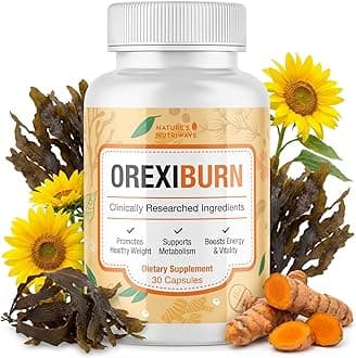 OrexiBurn - 100% Natural Supplement with 8 Plant-Based Ingredients | Non-GMO, No Stimulants, Made in The USA, GMP-Certified | 30 Easy-to-Swallow Capsules, 1 Month Supply