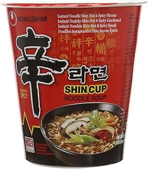 Nong Shim Shin Instant Noodle Cup , Pack of 12