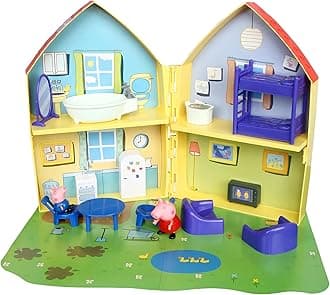 Peppa Pig Family House Playset, Includes Peppa's and George Figures, House Set and Other Fun Accessories, Preschool Toy for Girls and Boys Ages 3 and Up