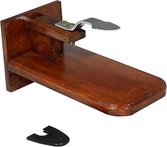 Wooden Coconut Scraper | Tabletop Grater With Movable Chirava Teak Wood Base Cracker, Peeler, Standing Non-Electric For Kitchen & Crusher Home Needs