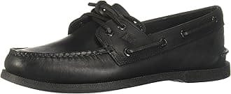 Men's A/O 2-Eye Lea. BlackBoat Shoes