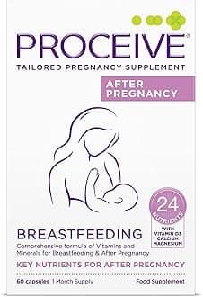 Breastfeeding Supplement - Vitamins for New Mums After Childbirth, 60 Capsules - Vegan