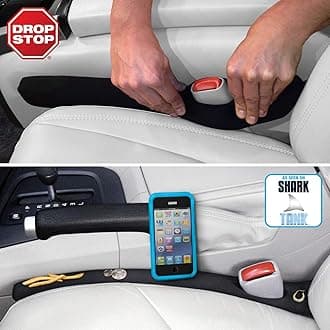 Drop Stop - The Original Patented Car Seat Gap Filler - Set of 2 (AS SEEN ON SHARK TANK),