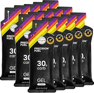 Precision Fuel PF30 Energy Gels - Mild, Neutral Flavour Running Gels for Endurance Athletes, 30g Carbohydrate, Easy-to-Digest, Perfect for Running & Long-Duration Sports (Original, 15 gels)