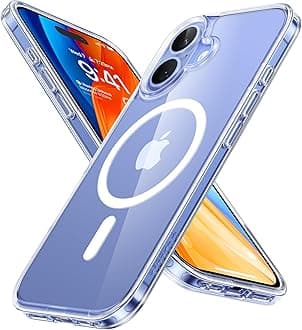 for iPhone 16 Plus Case with MagSafe, 12FT Military Grade Shockproof, 20W Safe & Fast Charging, 3 Colour Removable Buttons, Magnetic Protective for iPhone 16 Plus Cover, Diamond Clear