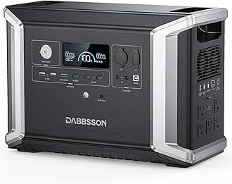 DabbssonPortable Power Station DBS2300, 2330Wh EV Semi-solid State LiFePO4 Home Battery Backup, Max 8330Wh, 5×2200W AC Outlets, Solar Generator for Camping, Home Backup, Emergency, RV