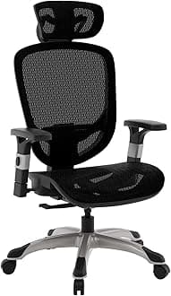 STAPLES Hyken Ergonomic Task Chair, Mesh, Ergonomic, Lumbar Support, Swivel, Black