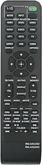 VINABTY RM-AAU202 RM-AAU203 Replaced Remote fit for Sony Home Theatre System HT-M77 HT-M55 HT-M22 STR-KM22 STR-KM55 STR-KM77