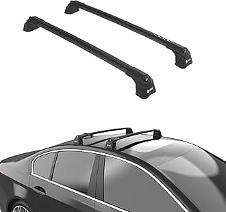 TURTLE Compatible with BMW 5-Series (F10) 2010-2017 Air3 roof Rack | Black