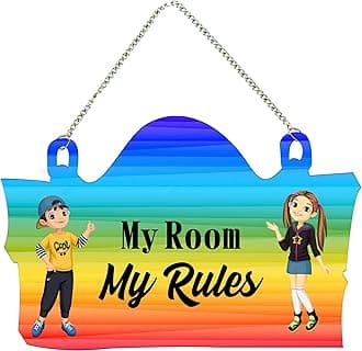 Artvibes Kids Room Quote Wall Hanger for HomeDecor (WH_3710N) multicolor