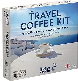 Travel Coffee for The Coffee Lover, Brew 6 Cups of Hand Roasted Specialty Coffee on the go and as Travel Back-Pack. Enjoy Fresh Rich Specialty Coffee Anywhere, Anytime