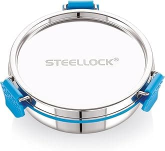 STEELLOCK PRO Stainless Steel Container/Dabba/Lunch Box with Steel Lid Airtight for Food Storage, Easy to Carry, Leak Proof and Stackable (SLP-130/250 ML).