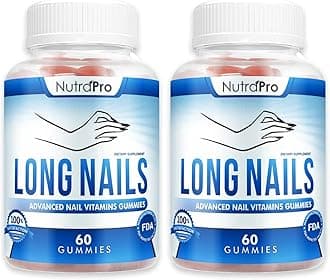 NutraPro Nail Growth Vitamins for Stronger Nail - No More Chipped Nails.Nail Strengthener and Growth Supplement Gummies – Grow Strong Long Nails with Biotin and Collagen Gummies.