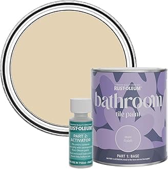 Rust-Oleum Beige Water-Resistant Bathroom Tile Paint in Matt Finish - Sandhaven 750ml