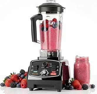 Professional Blender, ETL listed 70oz Commercial Blender for kitchen Max 1800W High Power Home and Commercial with Timer, Smoothie Maker 2200ml for Crushing Ice, Frozen Dessert, Soup,fish